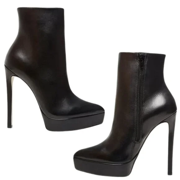 Steve Madden Velina Black Stiletto Bootie - Picture 3 of 7